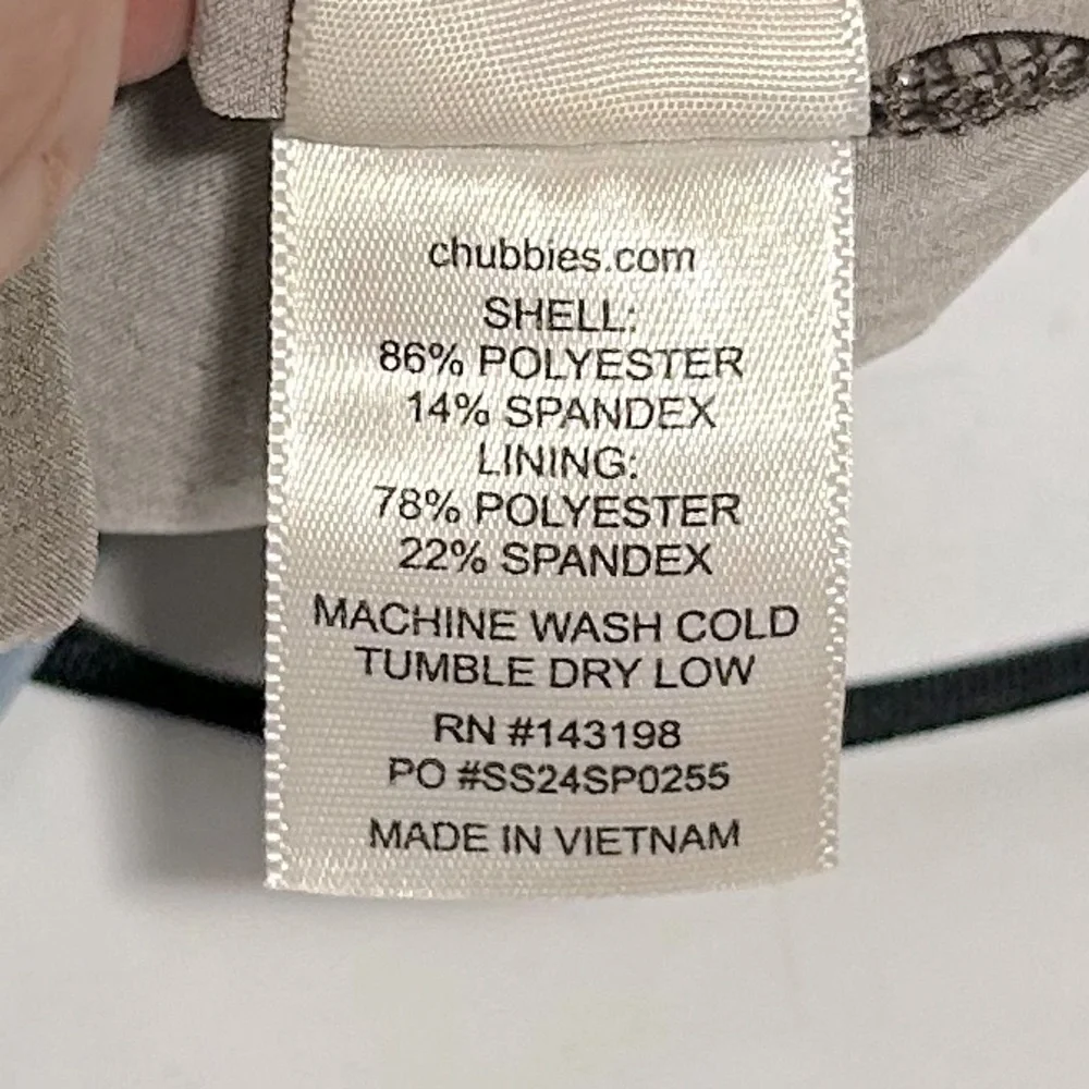 Chubbies The Isle Of Palms Size S Grey